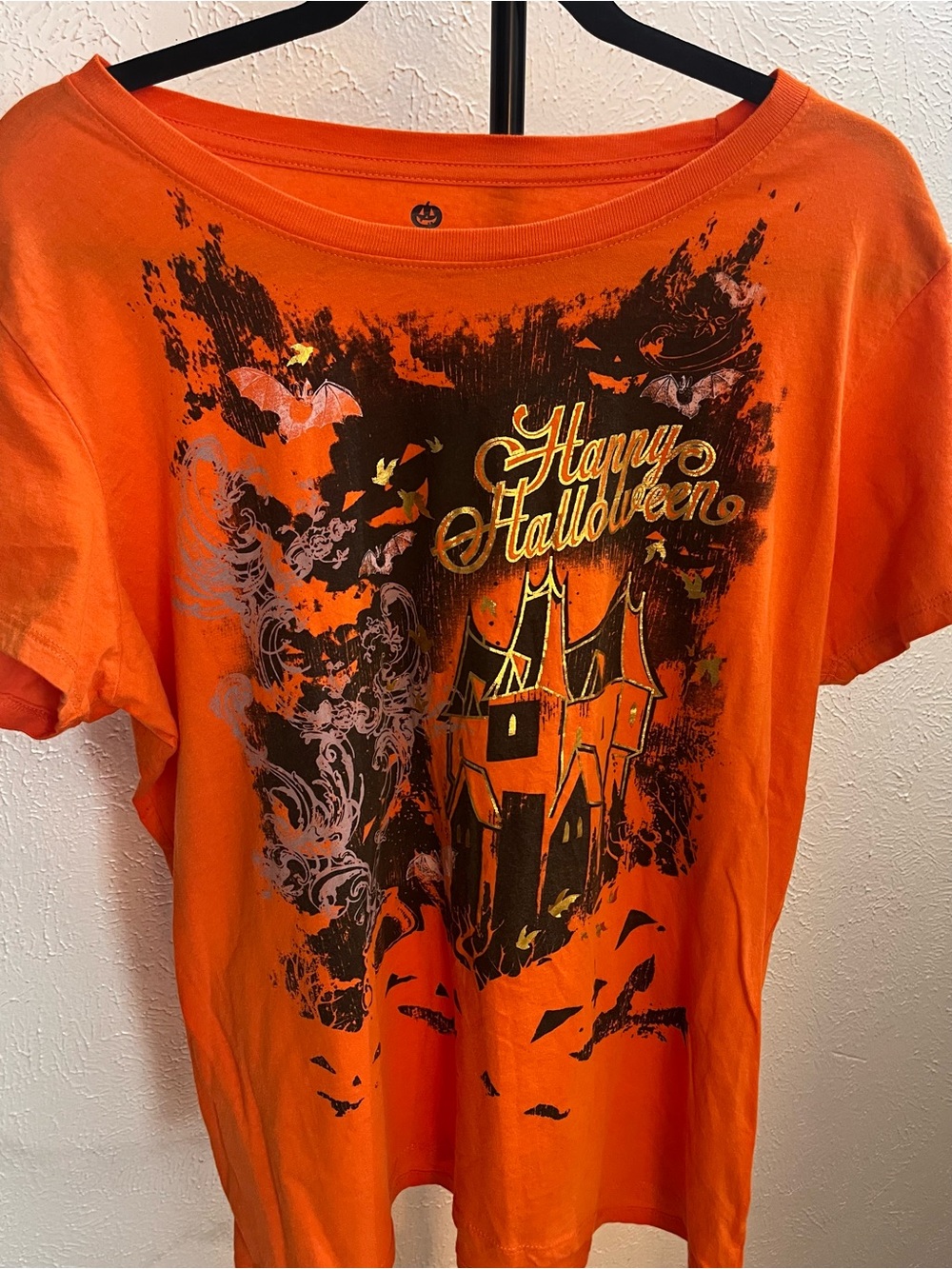 Happy Halloween Orange Graphic Tee by